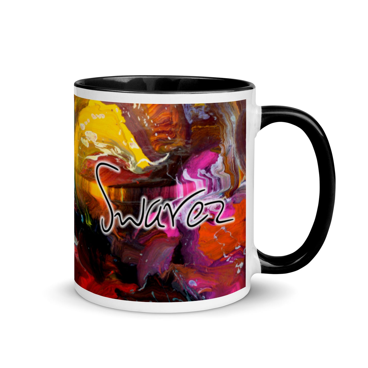 Mug with Color Inside - Thunderstruck design