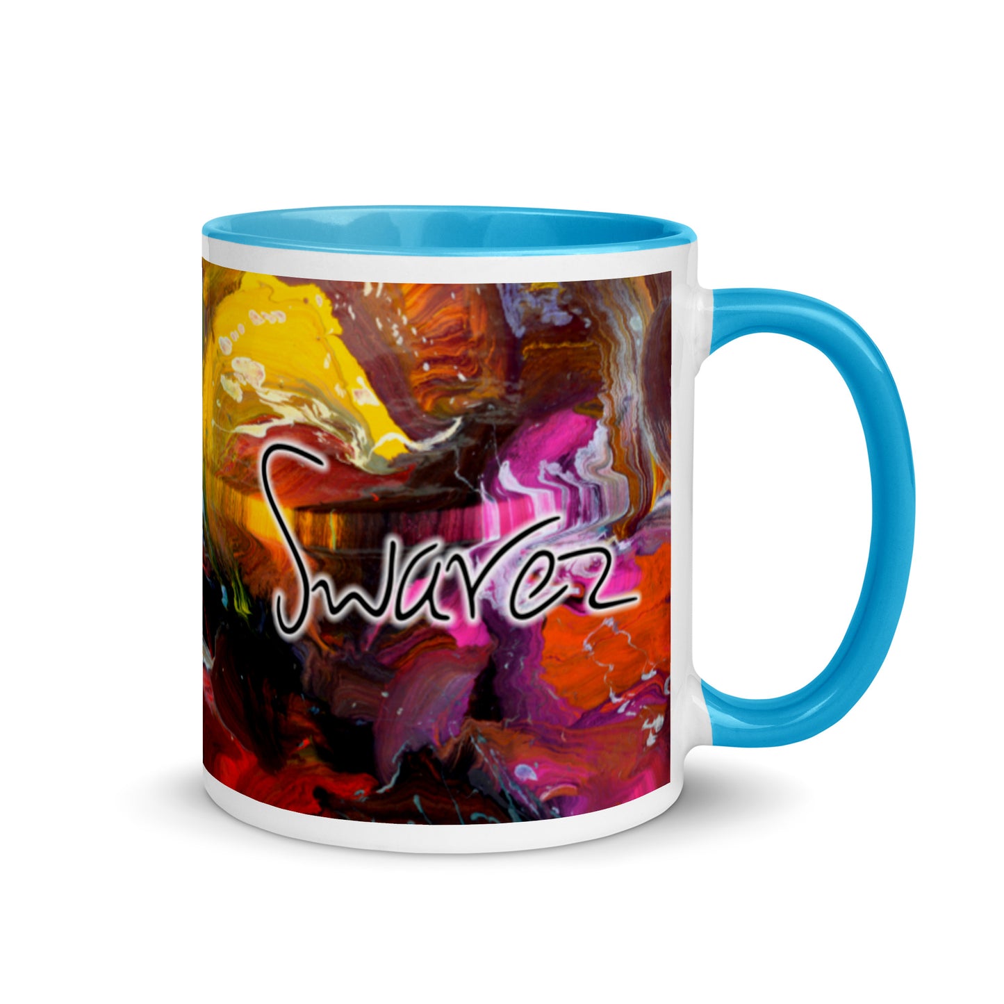 Mug with Color Inside - Thunderstruck design