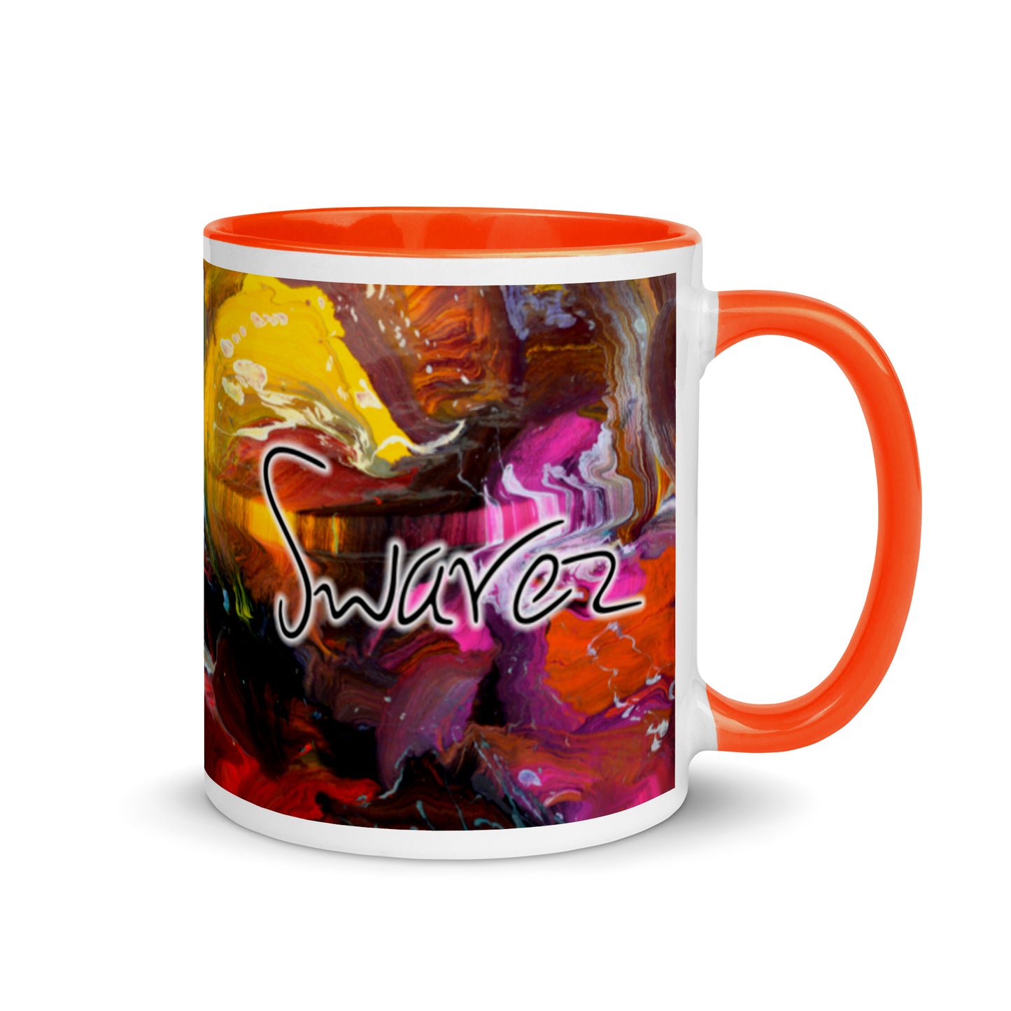 Mug with Color Inside - Thunderstruck design