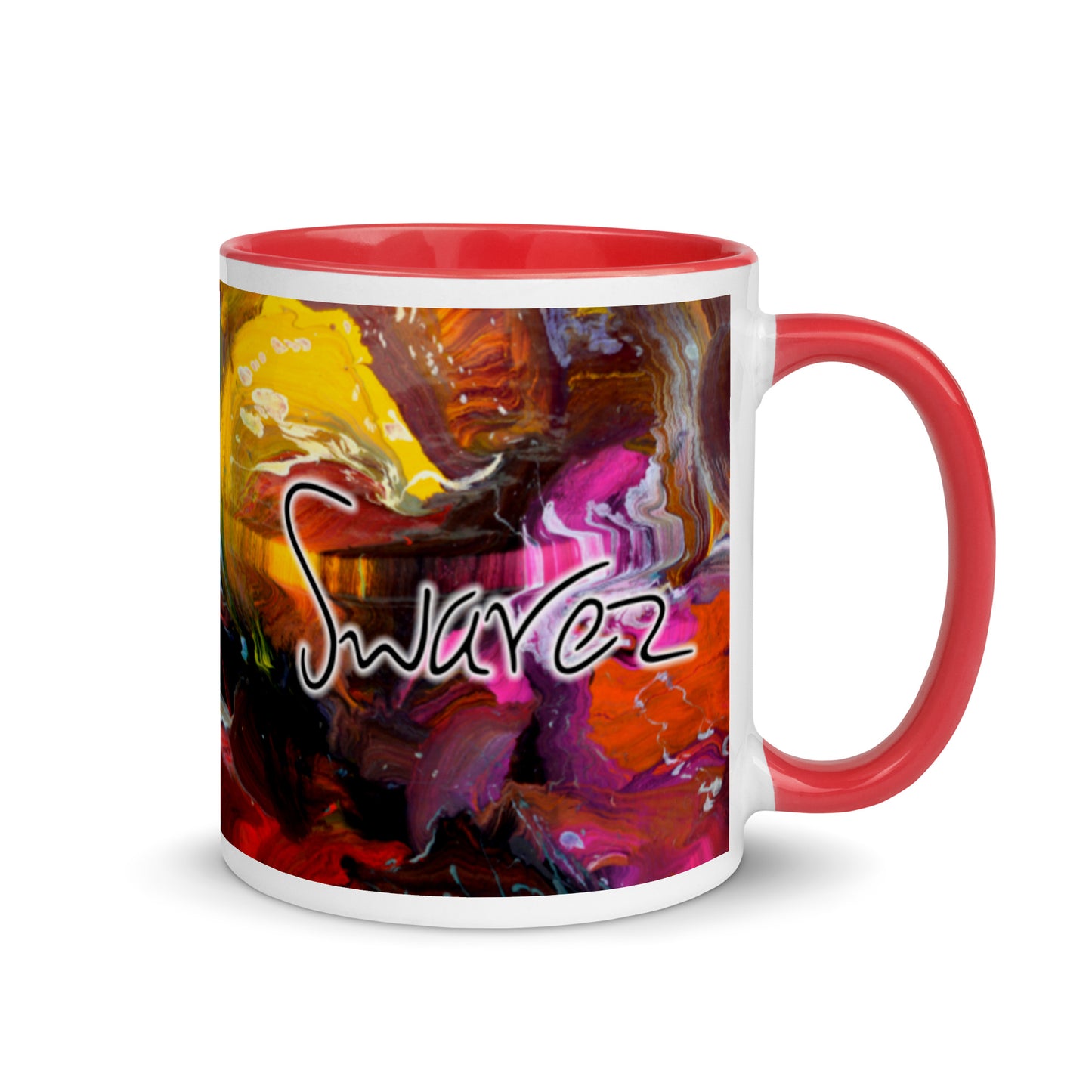 Mug with Color Inside - Thunderstruck design