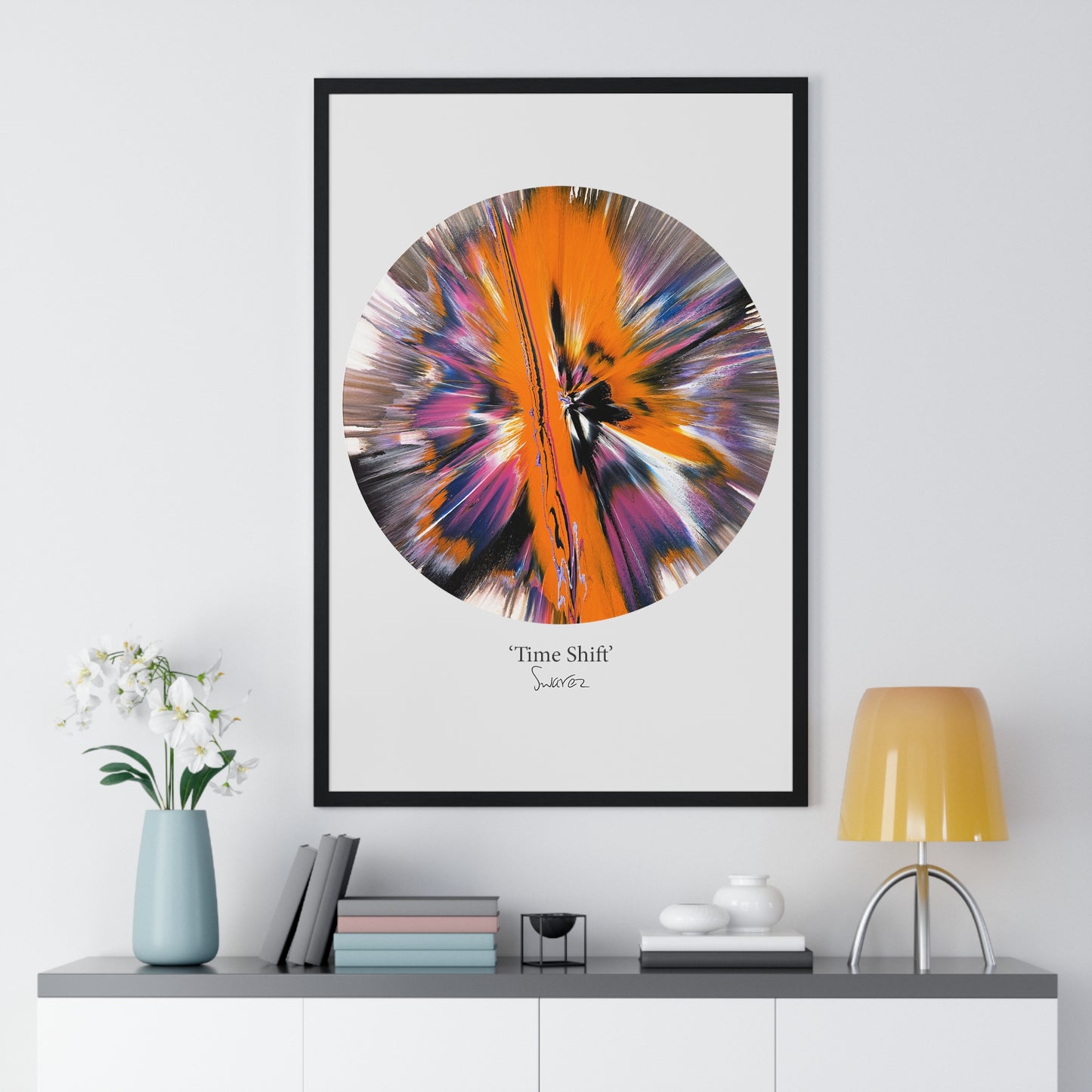 'Time Shift' by Swarez - Limited Edition Framed Vertical Poster Print