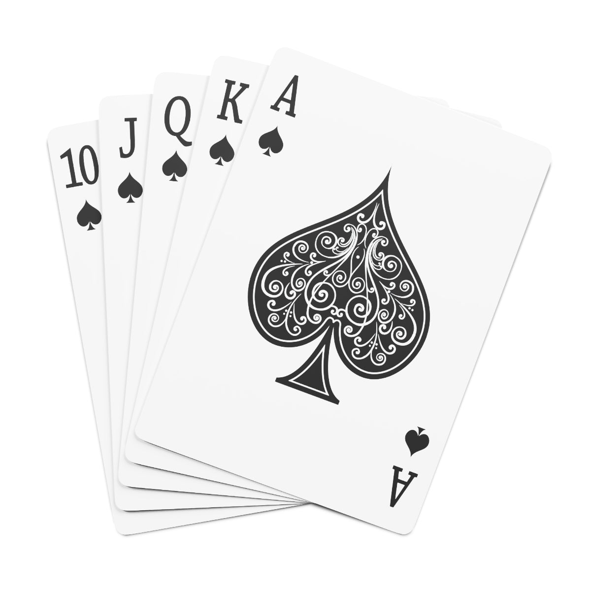 Benutzerdefinierte Spielkarten - Tiefblaues Design