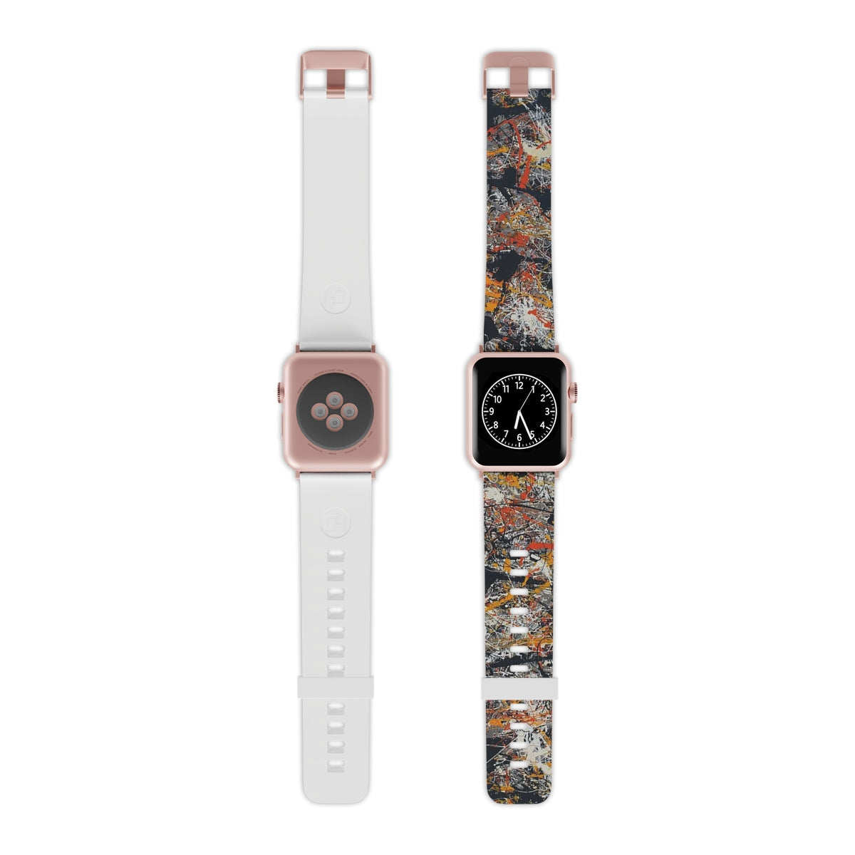 Uhrenarmband für Apple Watch – Blaues Umfragen-Design 