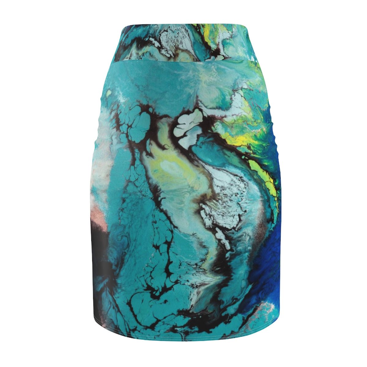 Women's Pencil Skirt - Deep Blue design