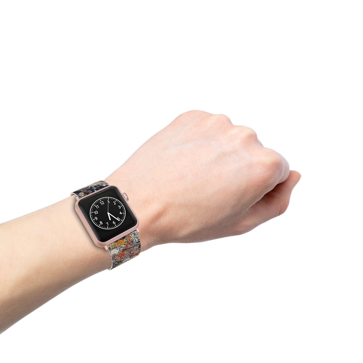 Uhrenarmband für Apple Watch – Blaues Umfragen-Design 