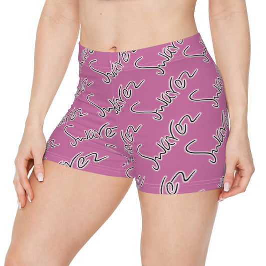Women's Shorts in light pink - Swarez logos