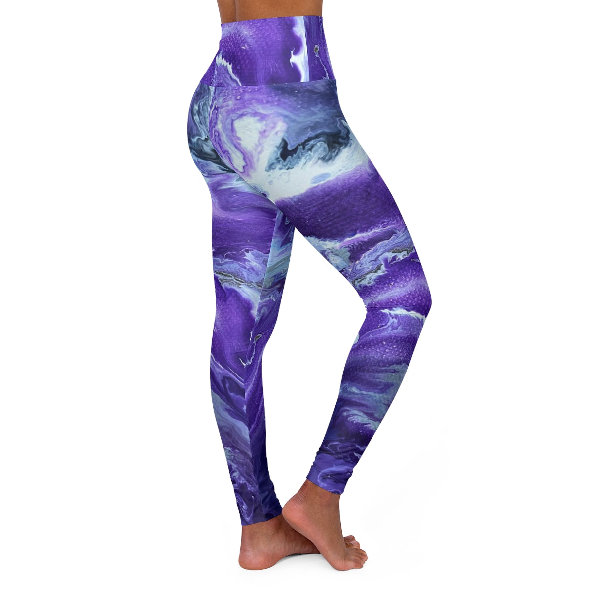 High Waisted Yoga Leggings - Ady's Purplez!