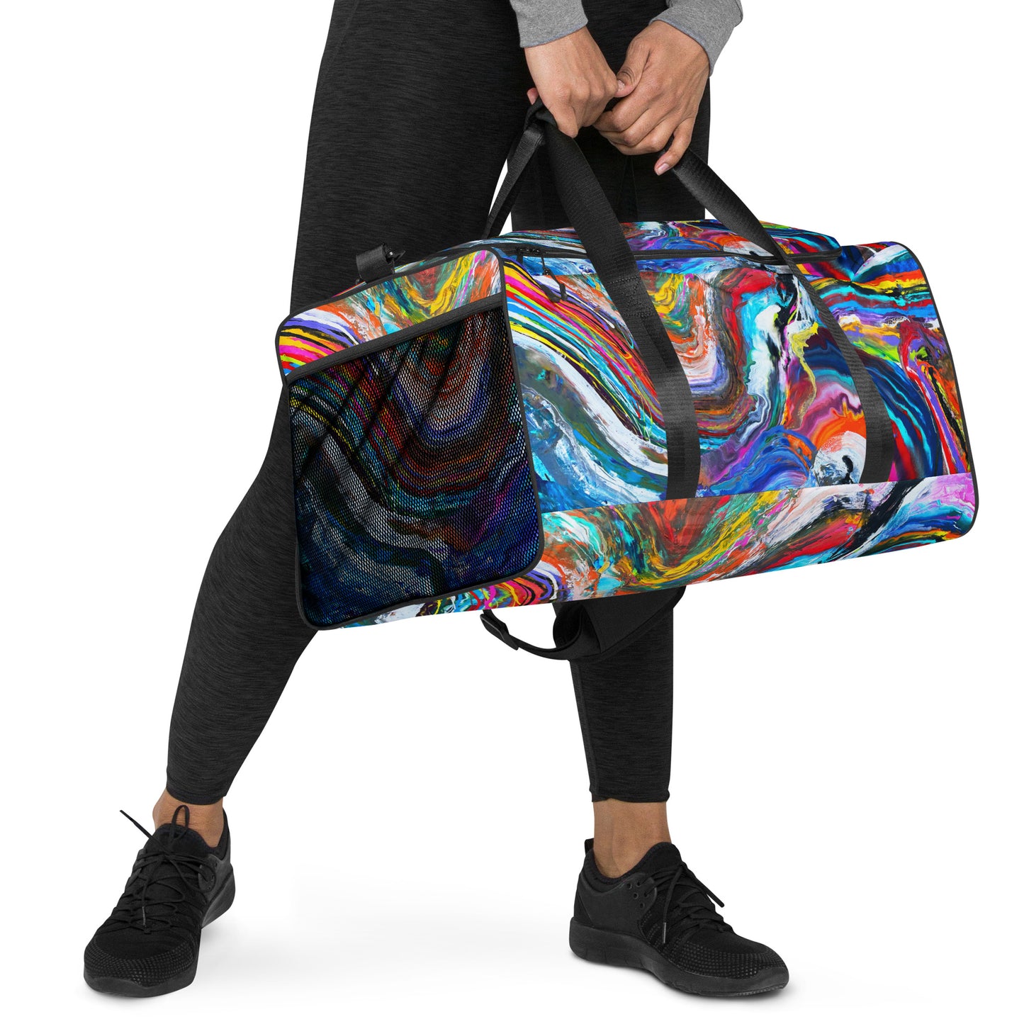 Duffle bag - Rainbow Wave design
