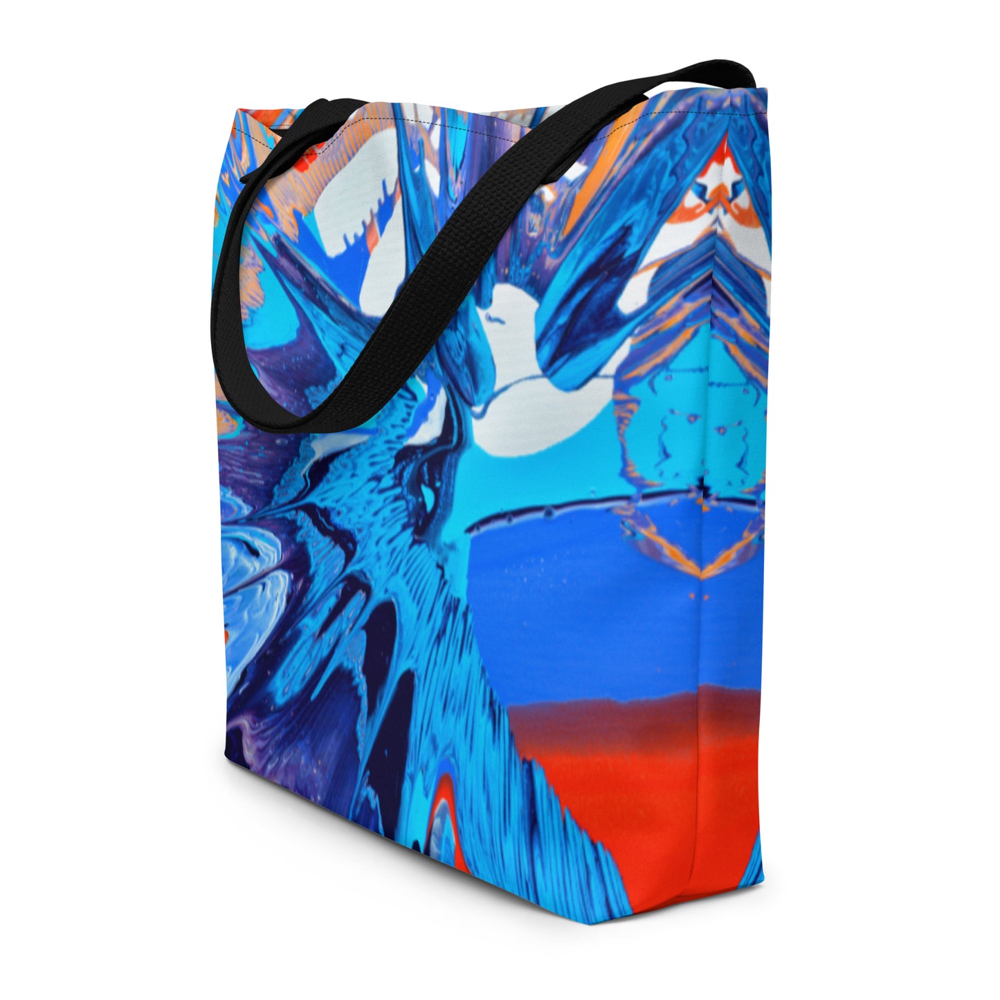 All-Over Print Large Tote Bag - Kapow design