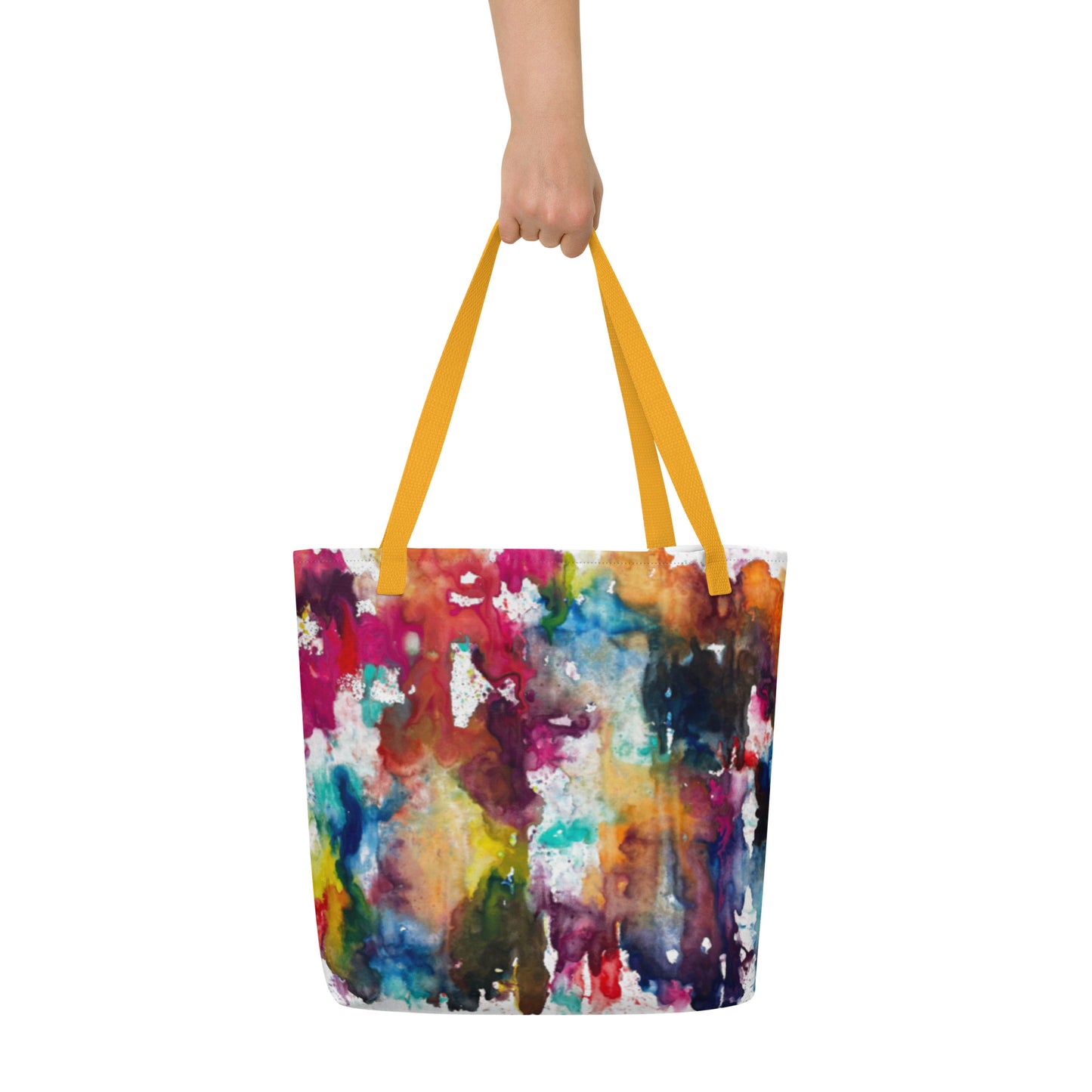 All-Over Print Large Tote Bag - Dawn Eclipse design