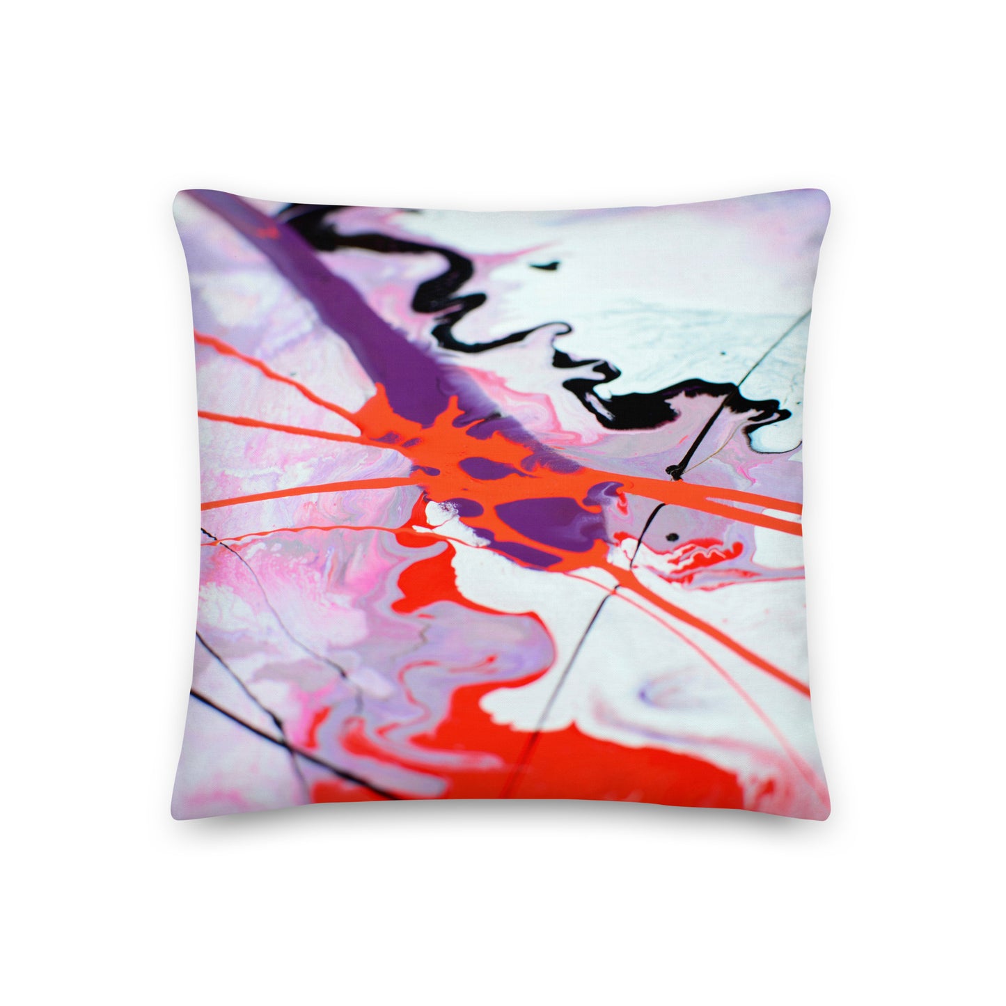 Premium Pillow - Pink and red design