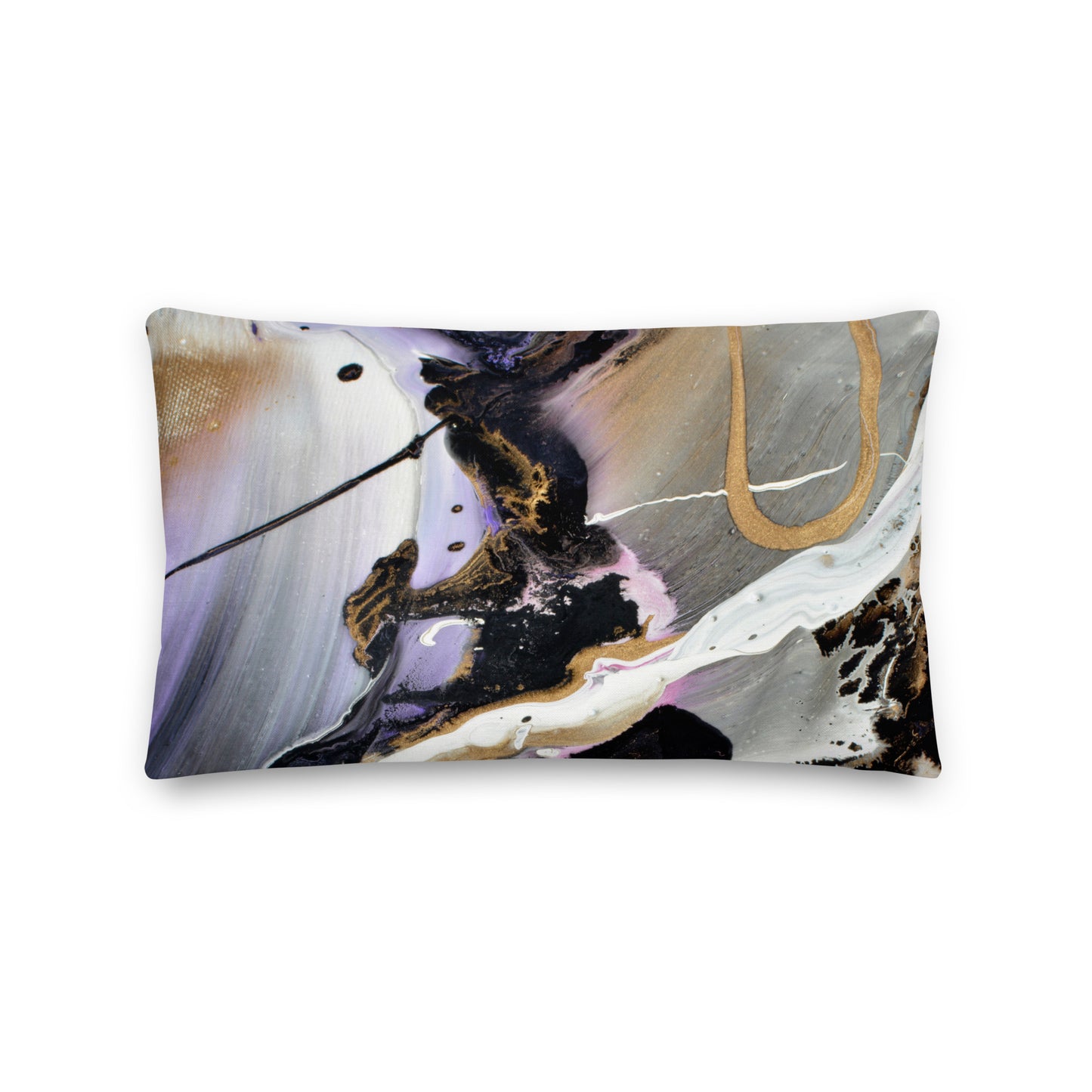 Premium Pillow - Purple and gold design