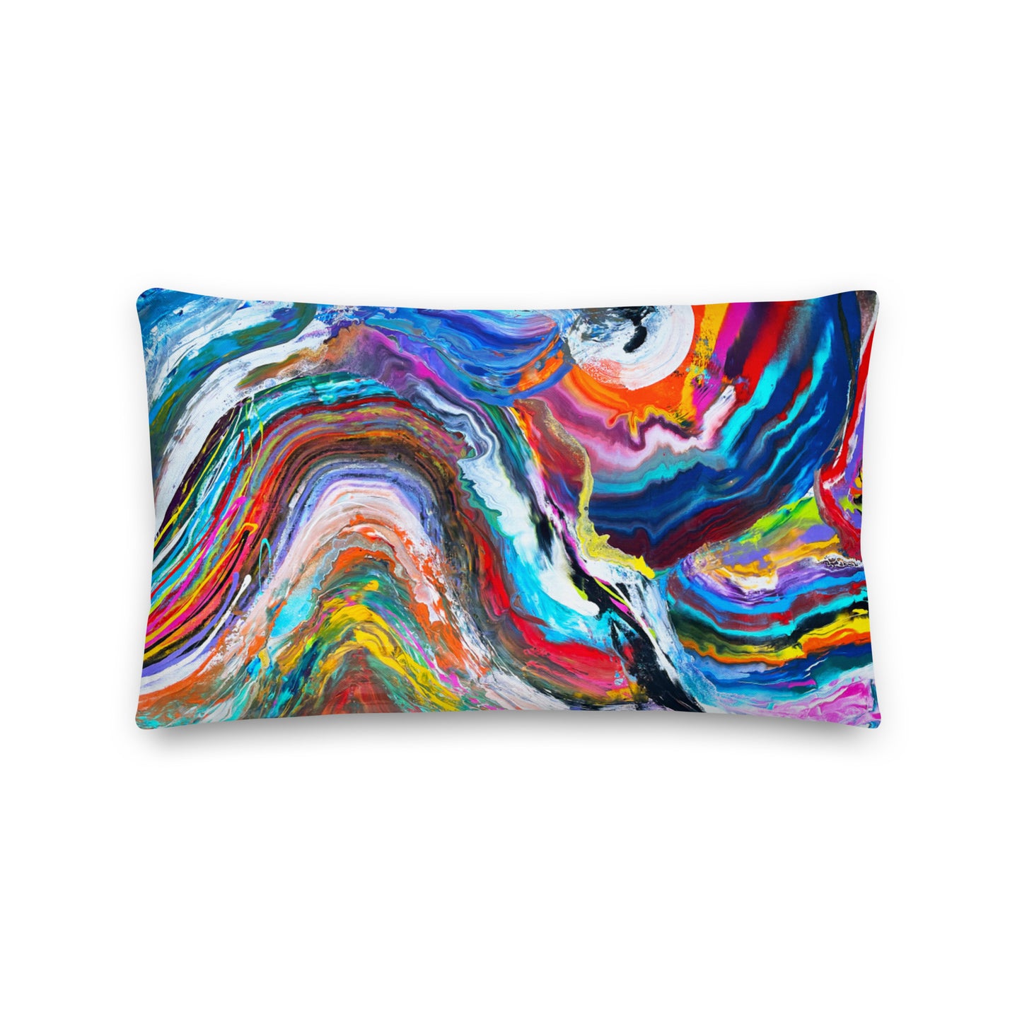 Travesseiro Premium - design Rainbow Wave