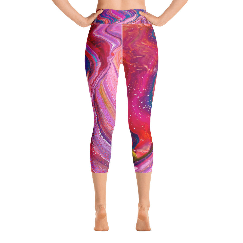 Yoga-Leggings – kosmisches Design