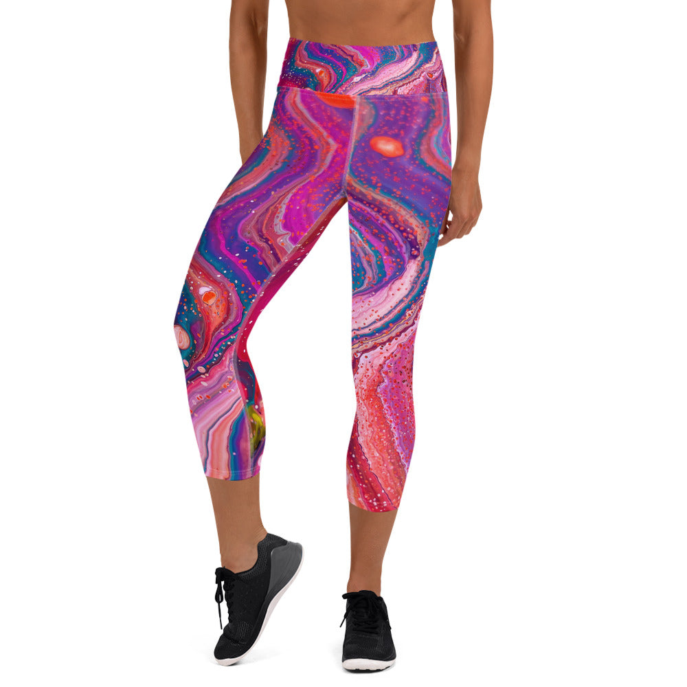 Yoga-Leggings – kosmisches Design