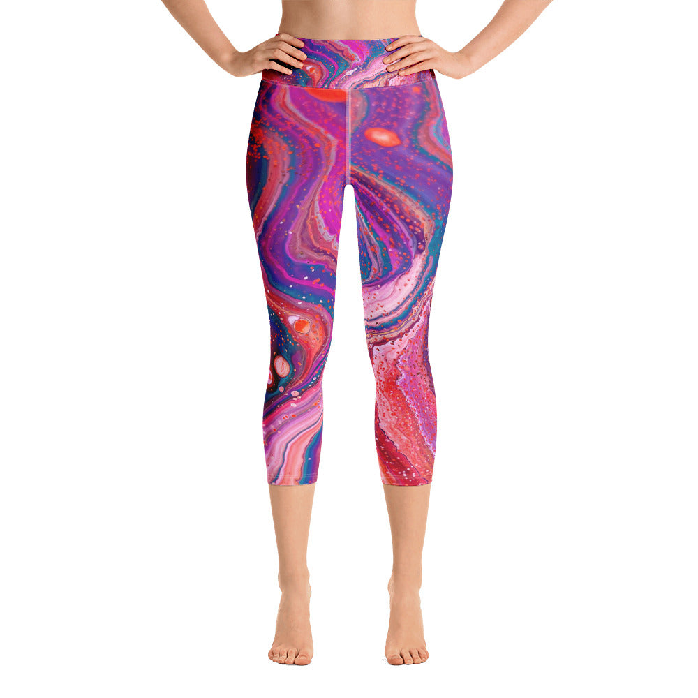 Yoga-Leggings – kosmisches Design