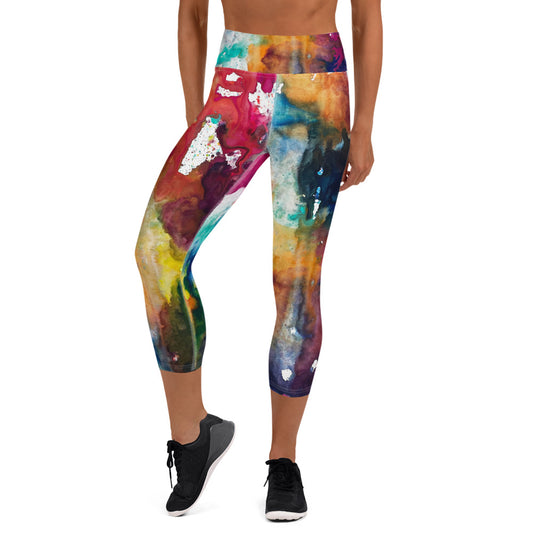 Yoga Leggings - Dawn Eclipse design