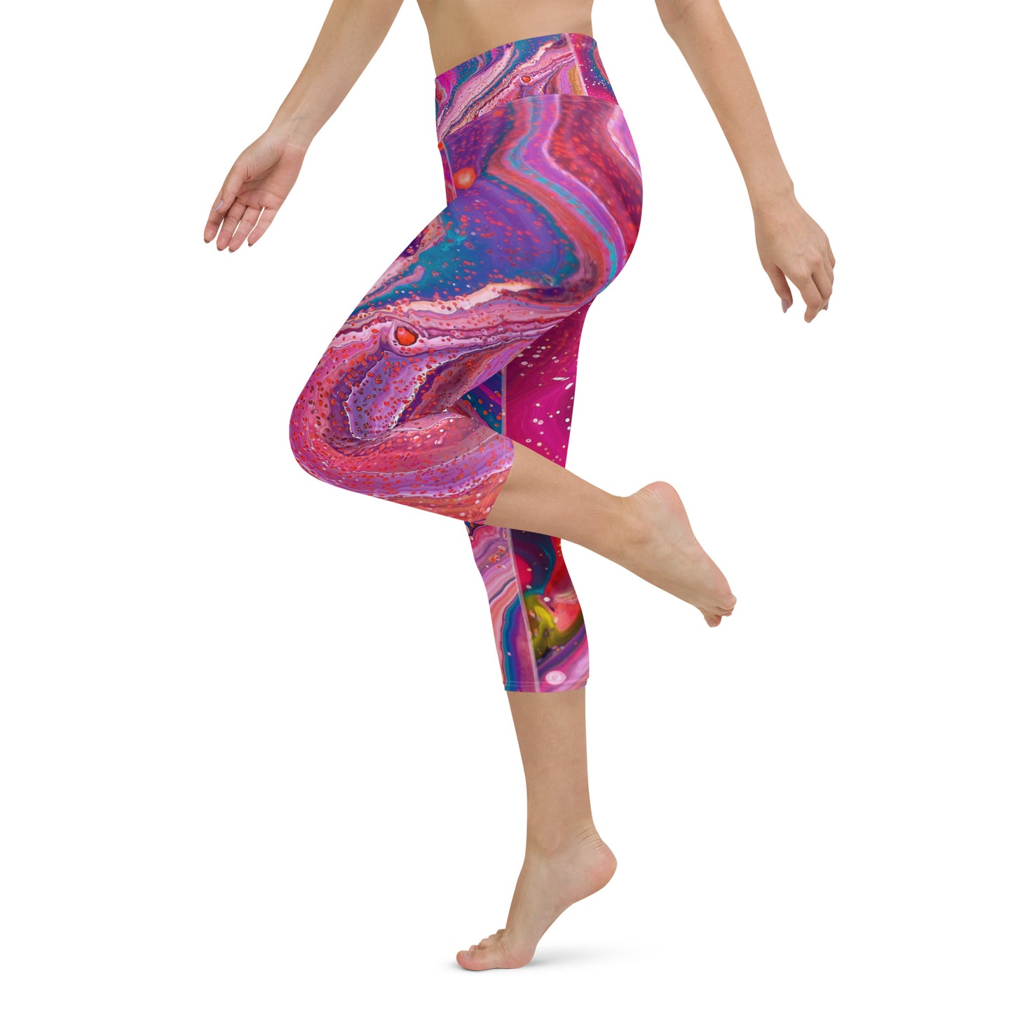 Yoga-Leggings – kosmisches Design