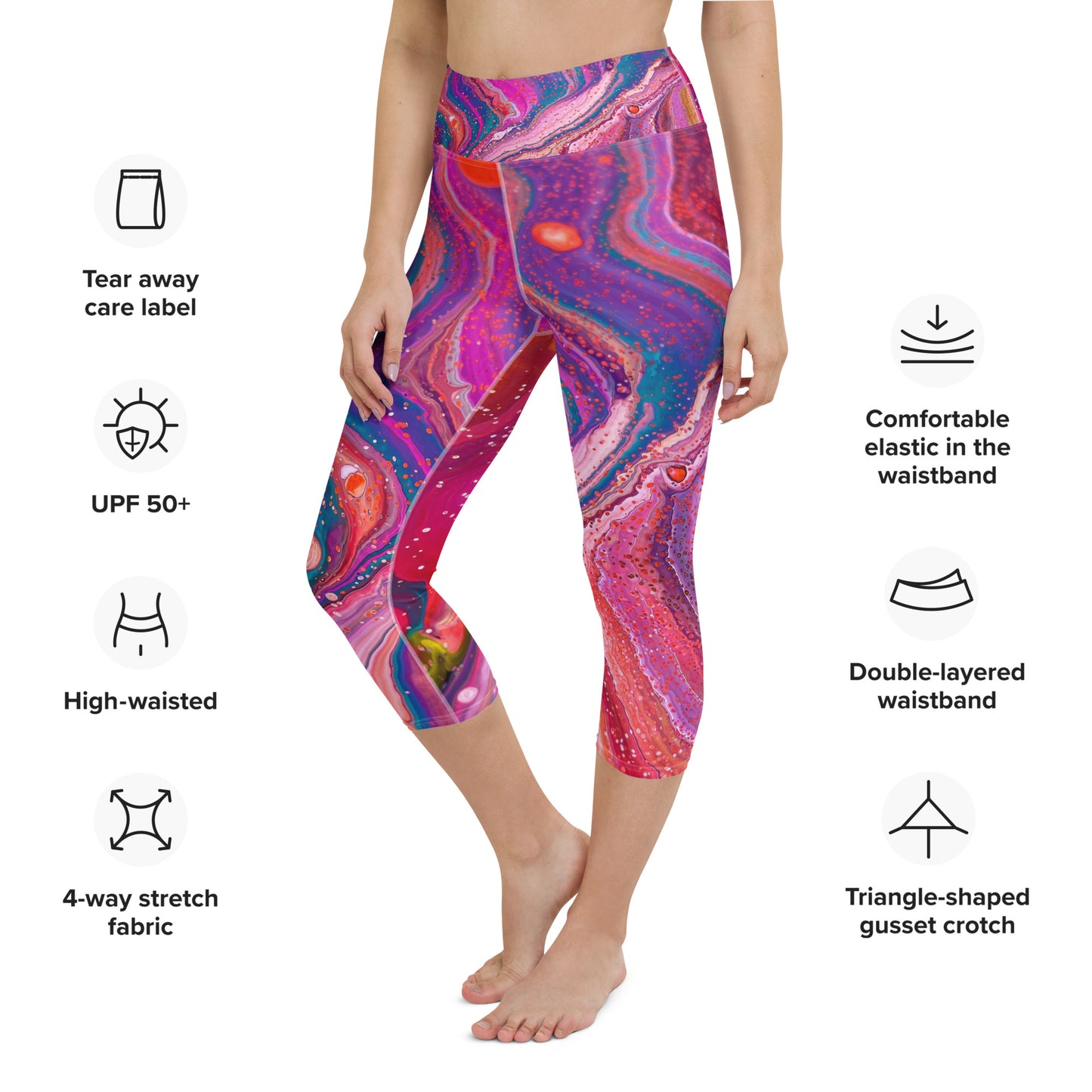 Yoga-Leggings – kosmisches Design