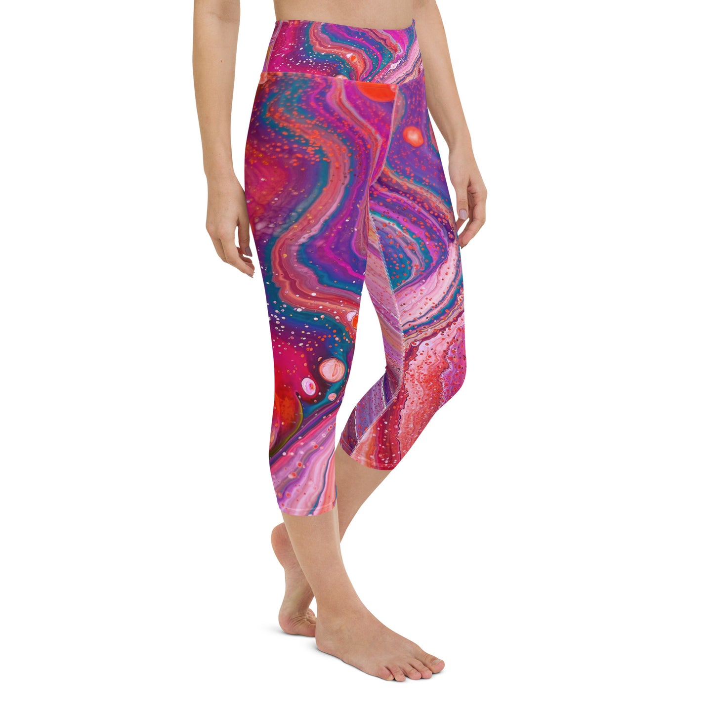 Yoga-Leggings – kosmisches Design