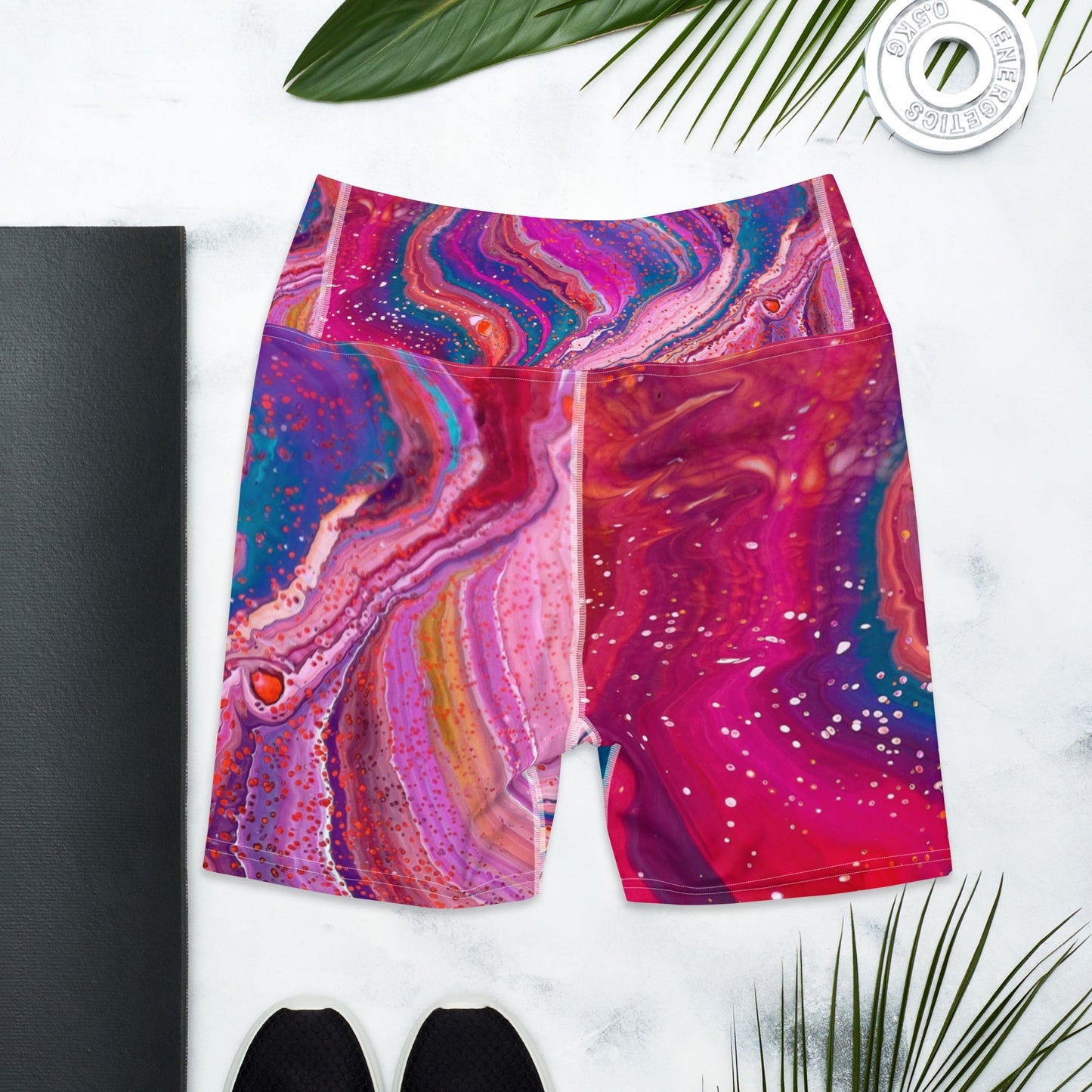 Yoga Shorts - Cosmic Design