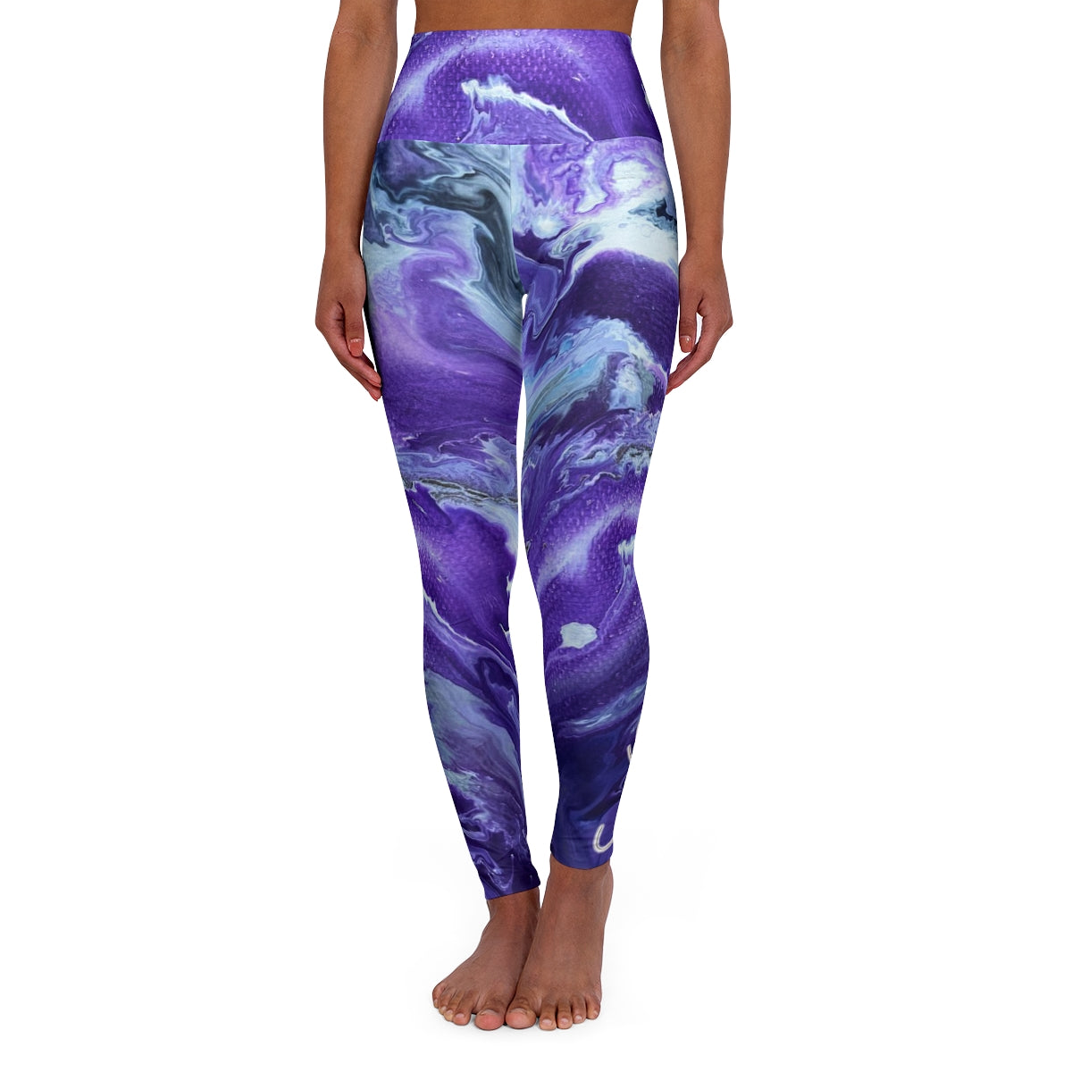 High Waisted Yoga Leggings - Ady's Purplez!