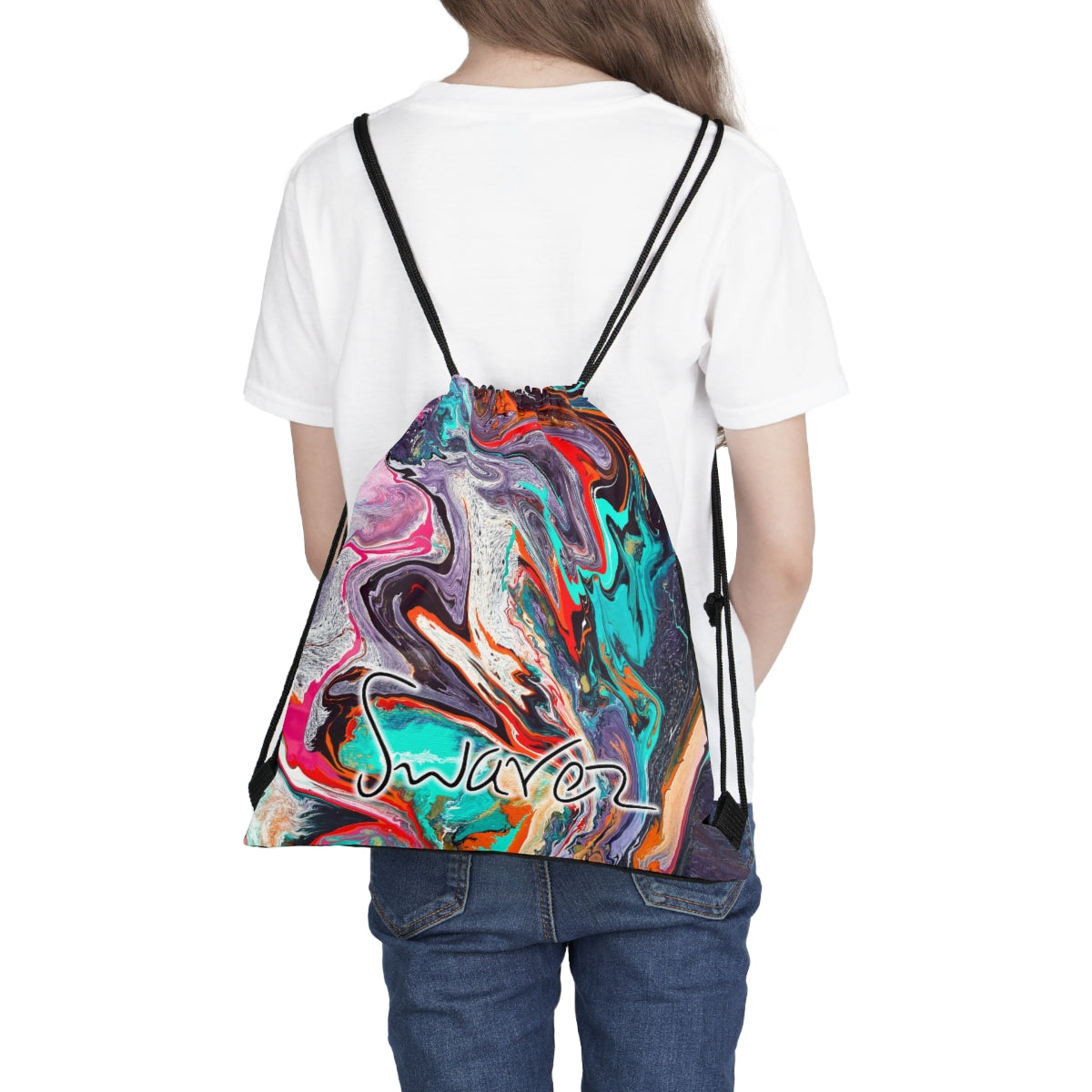 Outdoor Drawstring Bag - Hypnotic design