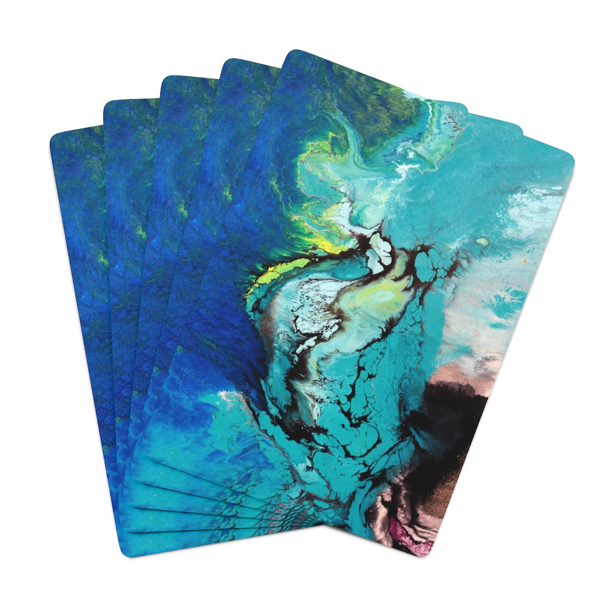 Custom Playing Cards - Deep Blue design