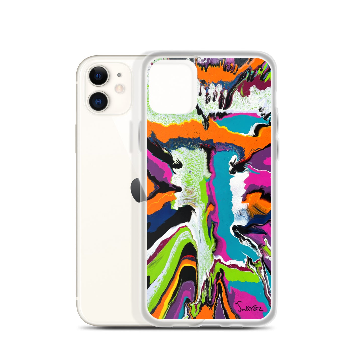 iPhone Case - Orange burst design