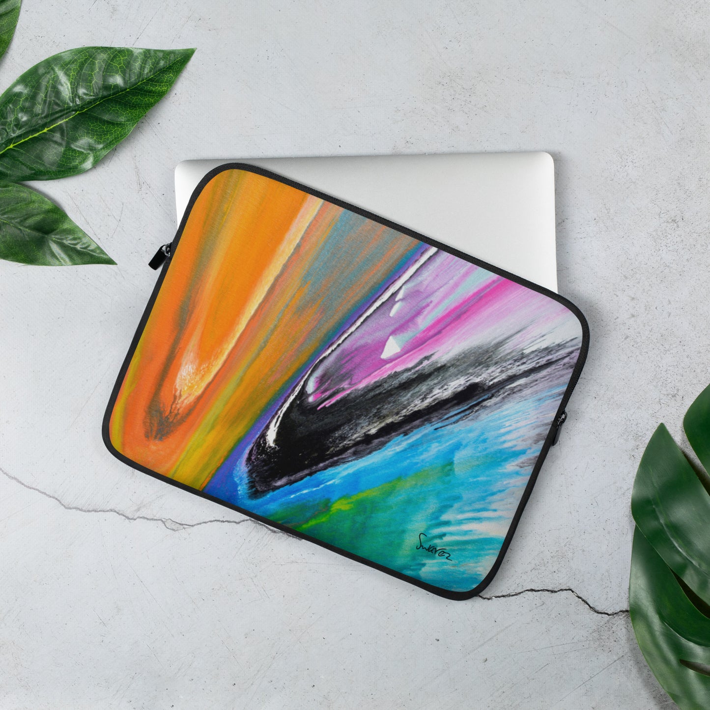 Bolsa para laptop - design de arte giratória