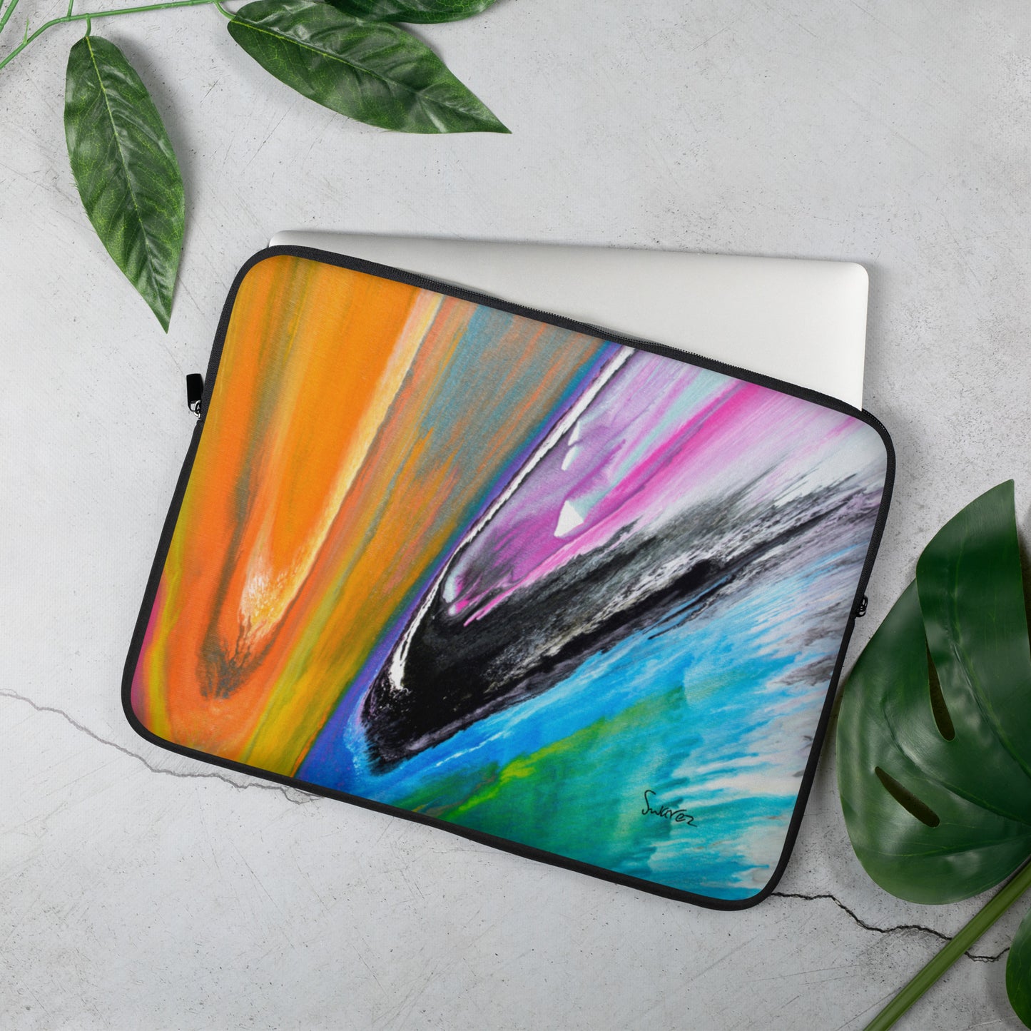 Bolsa para laptop - design de arte giratória