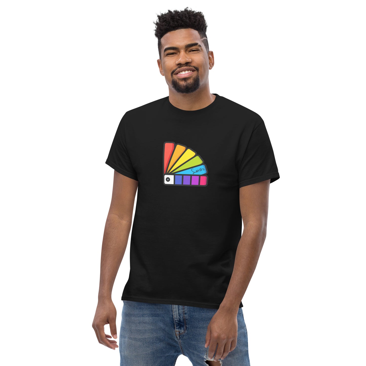 Klassisches Herren-T-Shirt – Farbkarten-Design