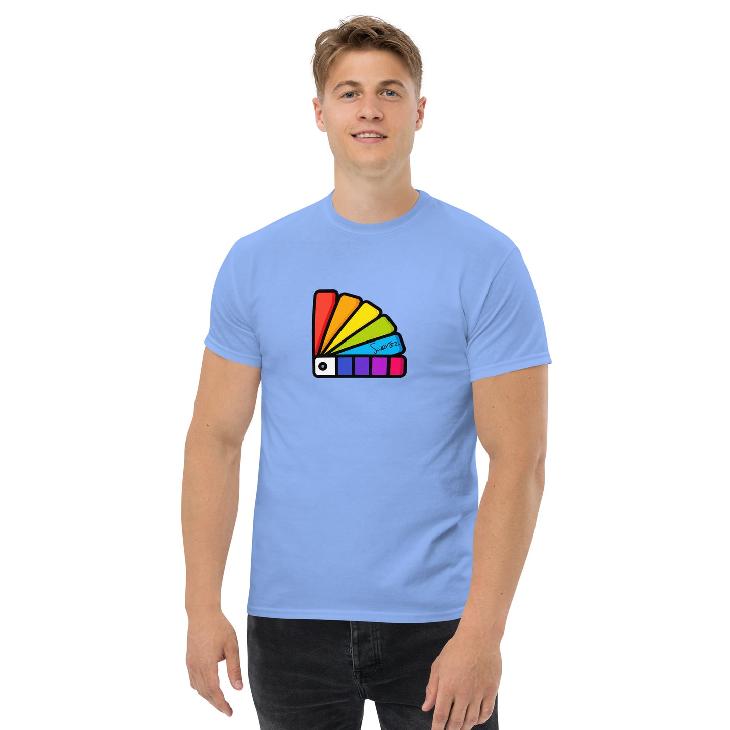 Camiseta masculina clássica - design gráfico de pintura