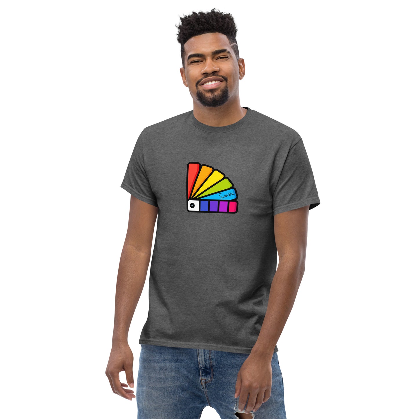 Klassisches Herren-T-Shirt – Farbkarten-Design