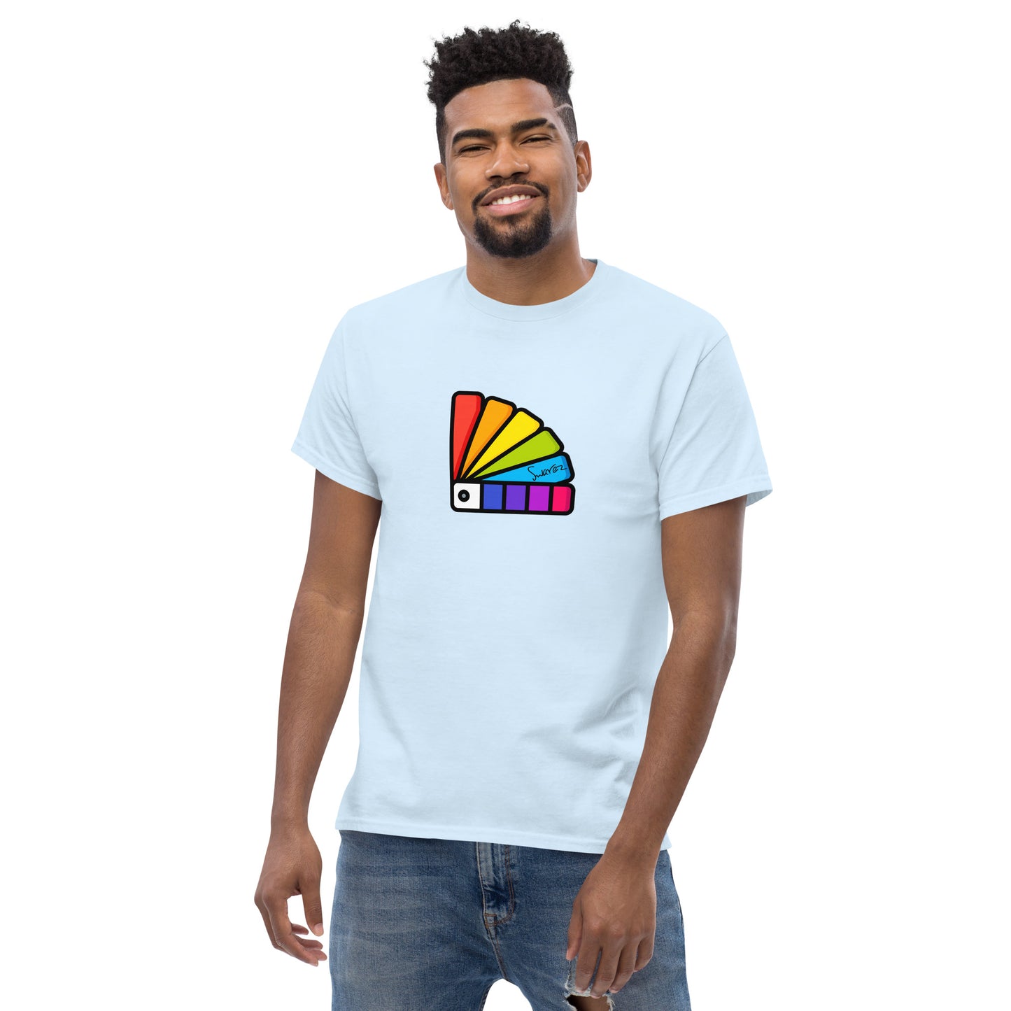 Camiseta masculina clássica - design gráfico de pintura