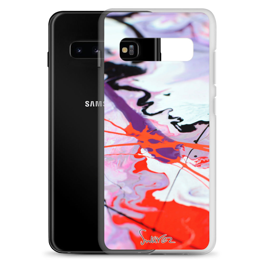 Samsung-Hülle – Design in Rosa und Rot