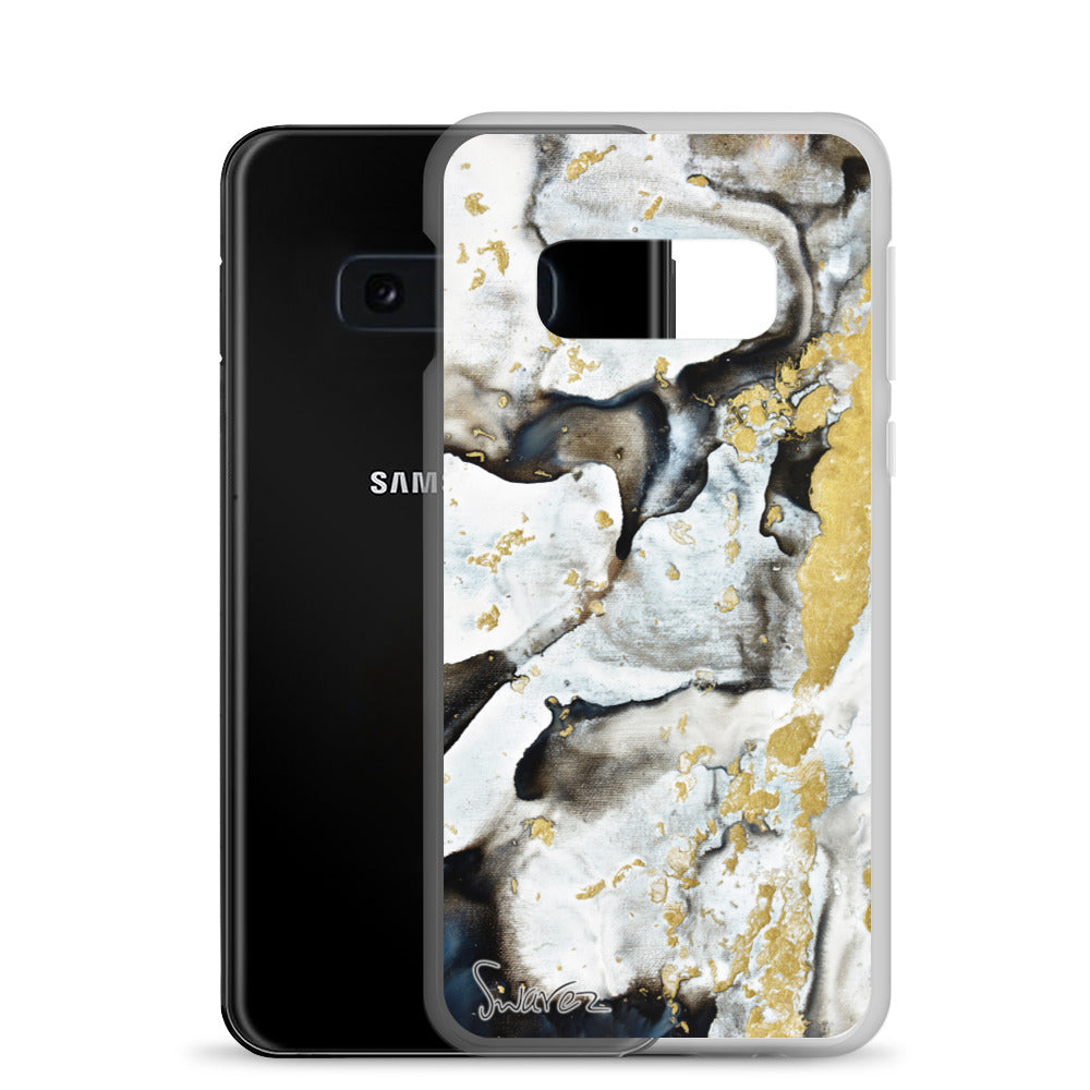 Samsung-Hülle – Schwarz-Weiß-Design