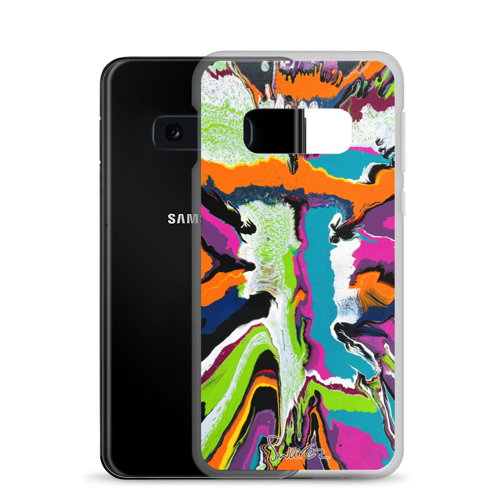 Samsung Case - Orange burst design