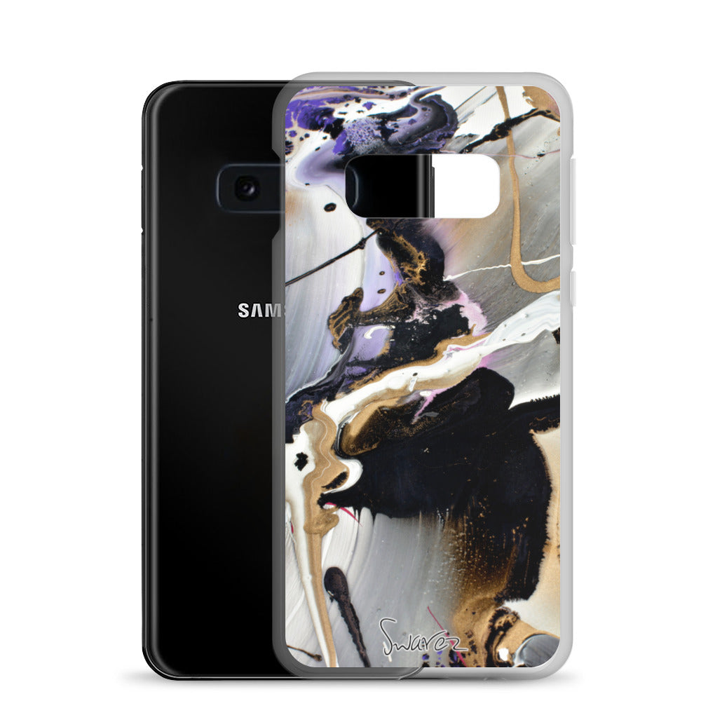 Samsung Case - Purple and gold design