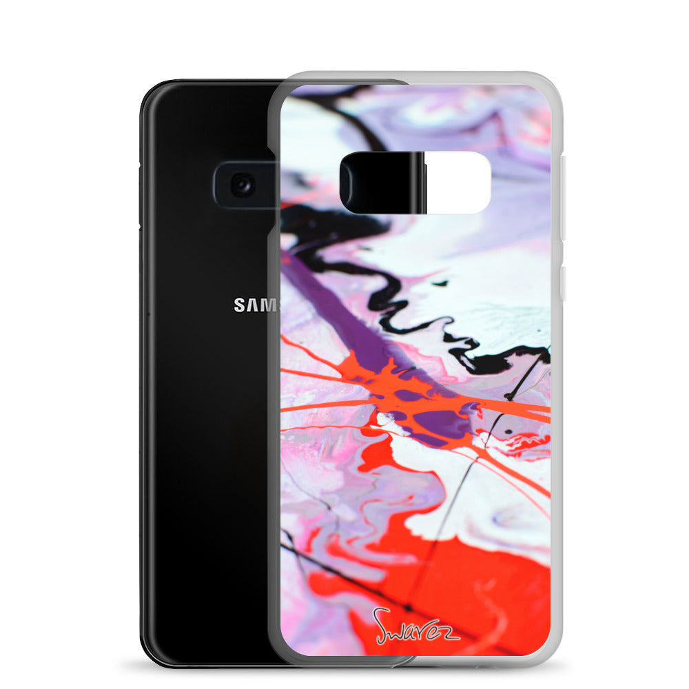 Samsung-Hülle – Design in Rosa und Rot