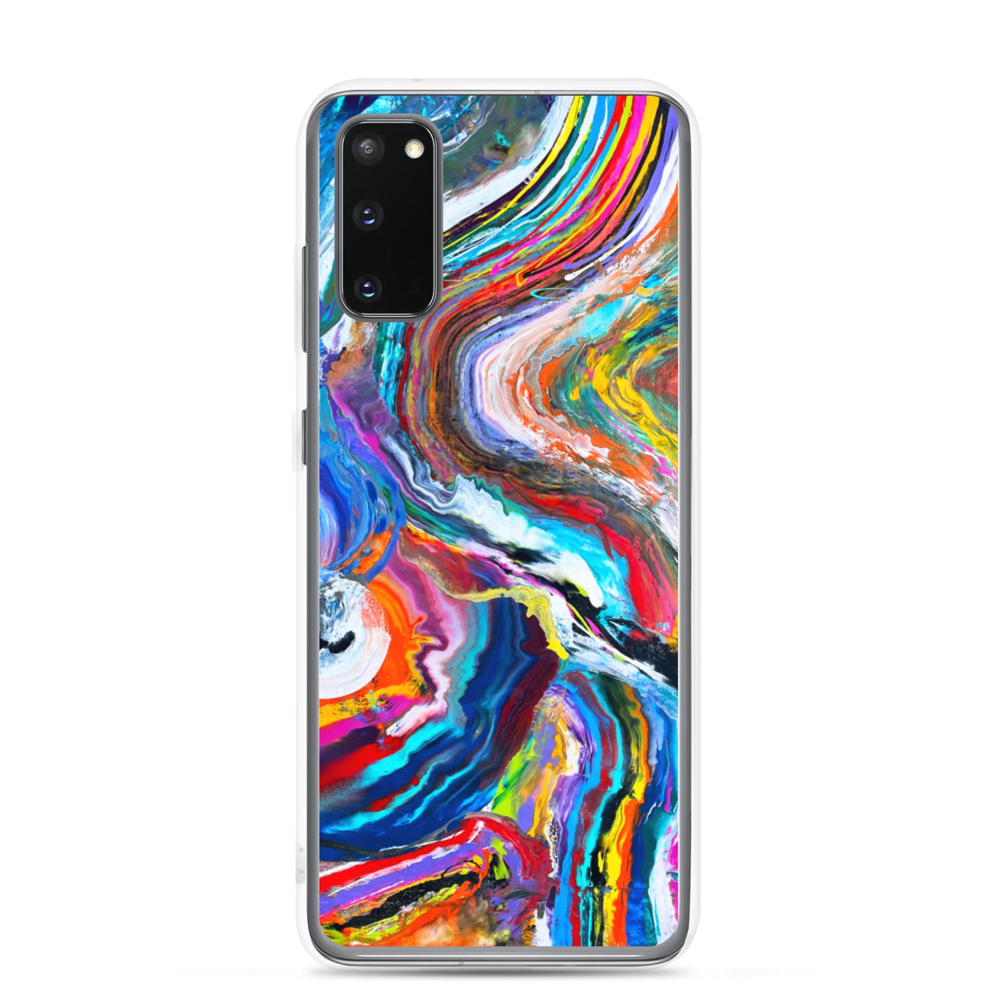 Samsung-Hülle – Regenbogenwellen-Design