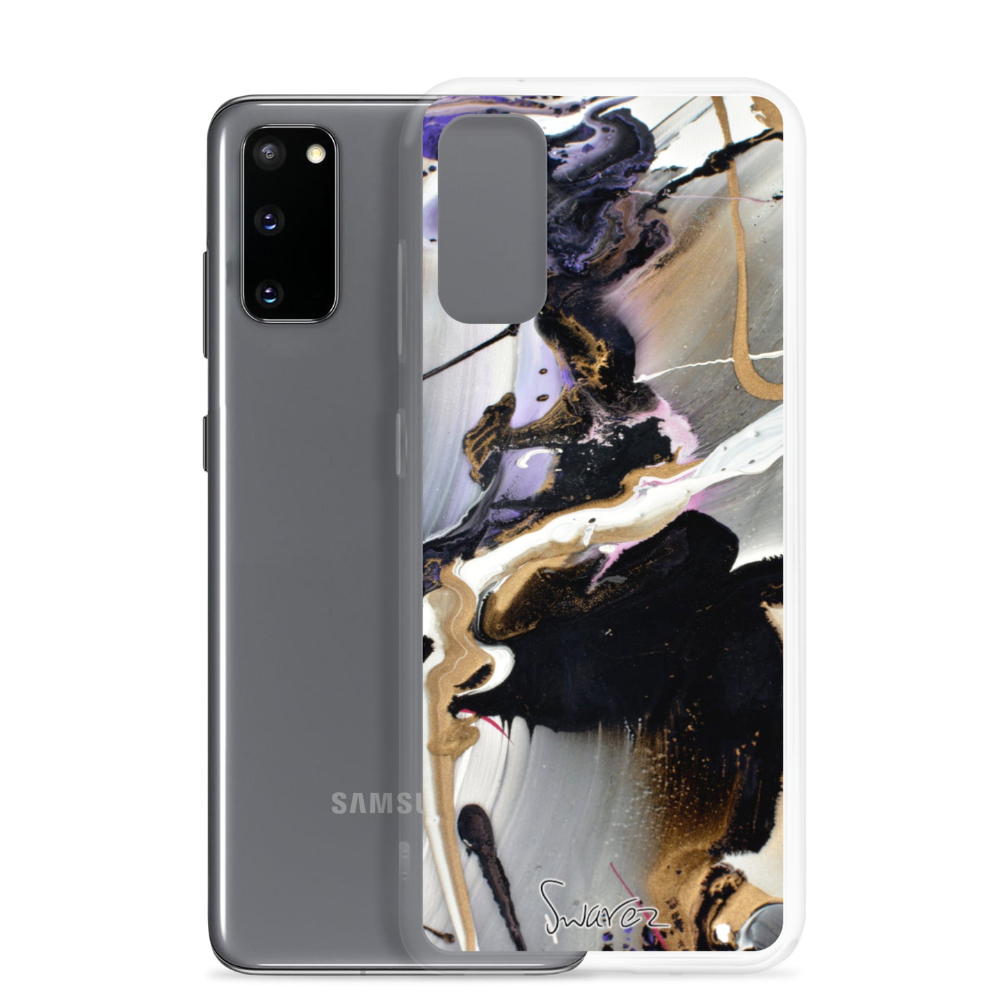 Samsung Case - design roxo e dourado