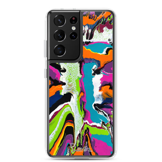 Samsung Case - Orange burst design
