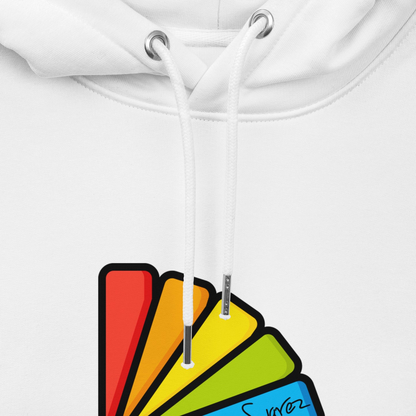 Unisex essential eco hoodie - Paint Chart design