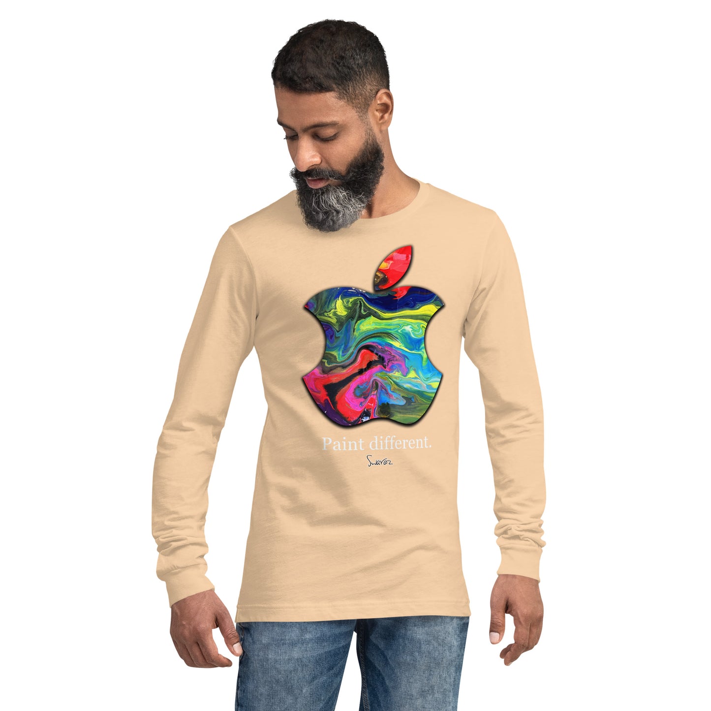 Unisex Langarm-T-Shirt – Malen Sie ein anderes Design