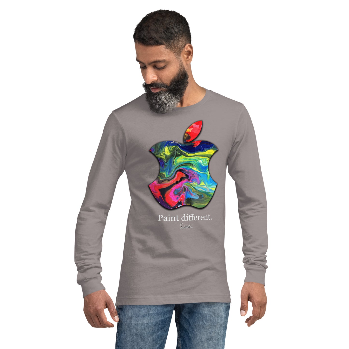 Unisex Langarm-T-Shirt – Malen Sie ein anderes Design