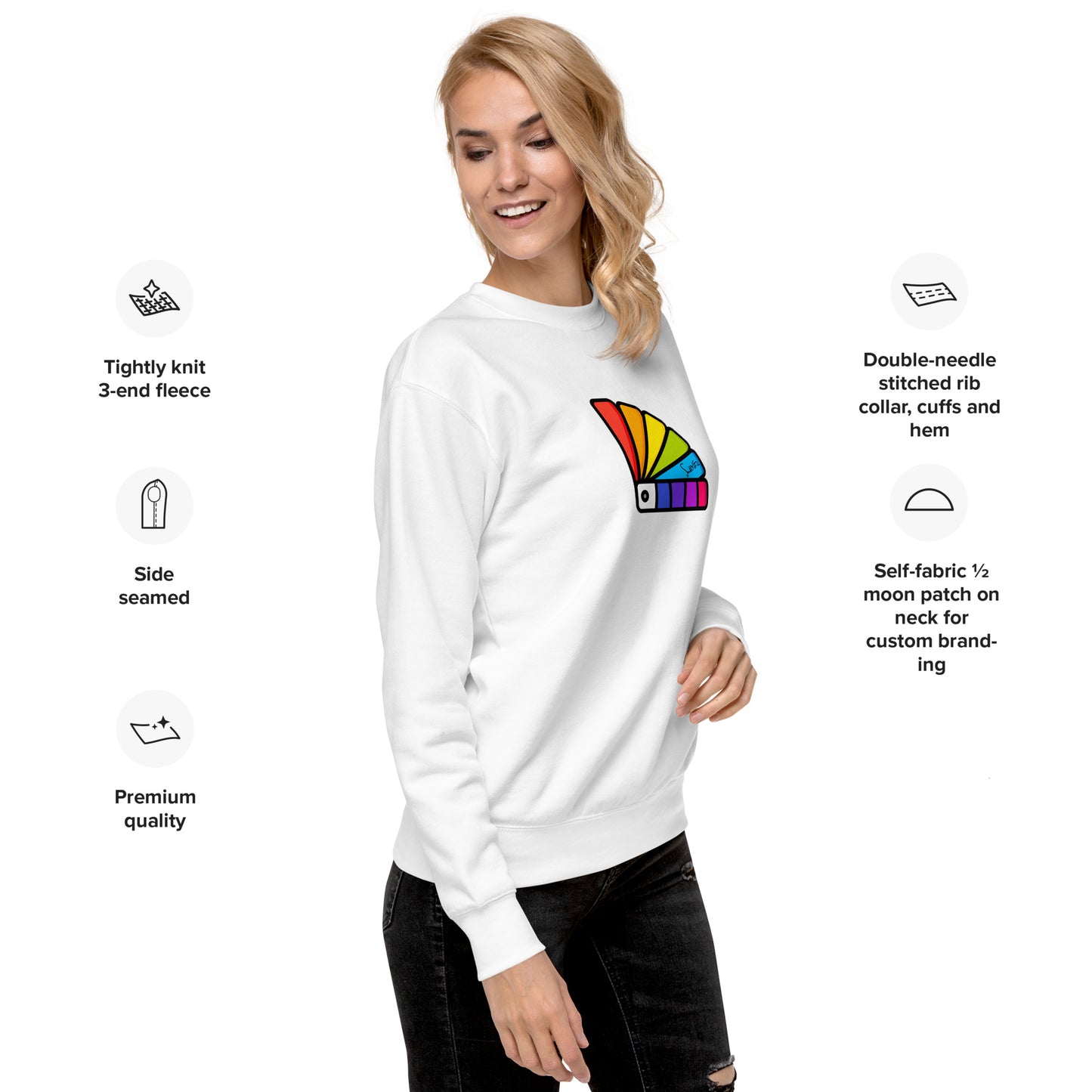 Unisex Premium Sweatshirt - Paint chart design