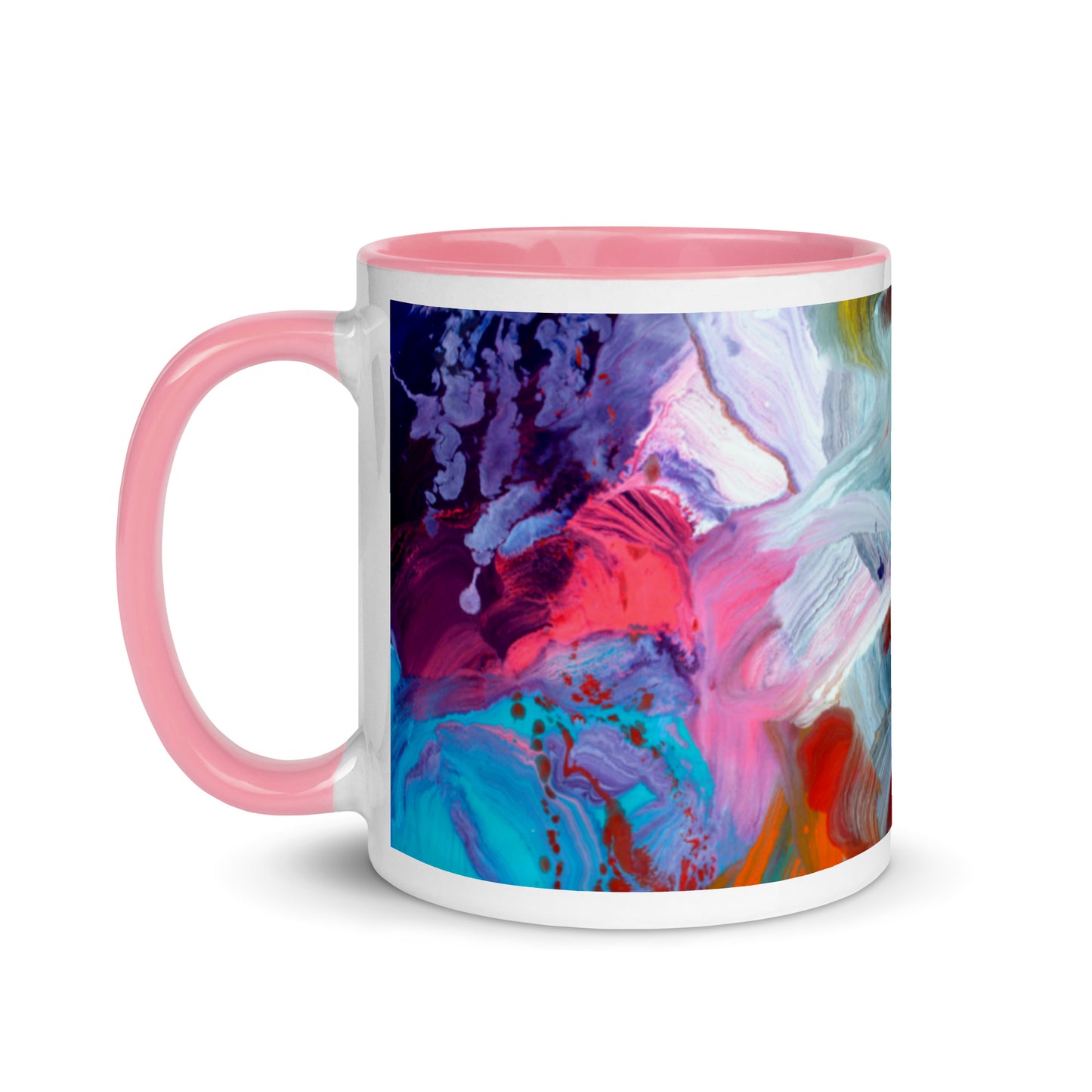 Tasse mit farbiger Innenseite – Thunderstruck-Design