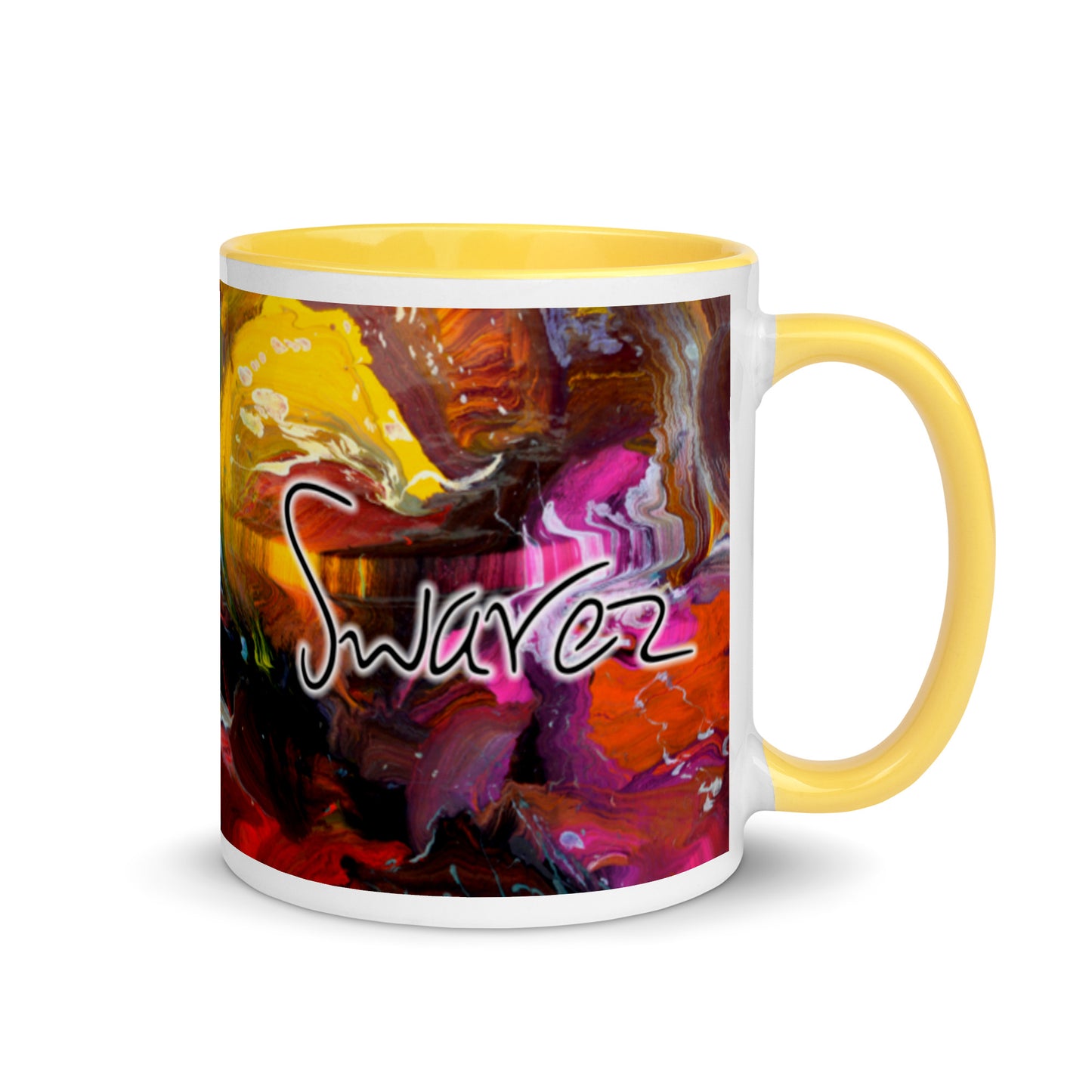 Mug with Color Inside - Thunderstruck design